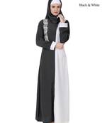 MyBatua Multicolor Polyester Arabian Dailywear Islamic Muslim Long Abaya With Hijab