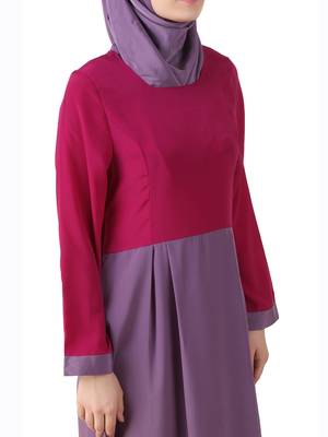 MyBatua Multicolor Polyester Arabian Dailywear Islamic Muslim Long Abaya With Hijab 3