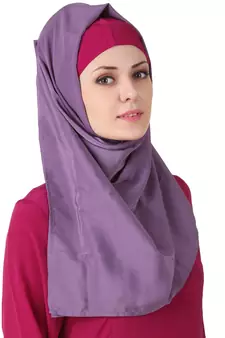MyBatua Multicolor Polyester Arabian Dailywear Islamic Muslim Long Abaya With Hijab
