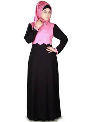 MyBatua Multicolor Rayon Arabian Dailywear Islamic Muslim Long Abaya With Hijab 1