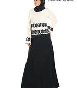 MyBatua Multicolor Polyester Arabian Dailywear Islamic Muslim Long Abaya With Hijab