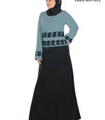 MyBatua Multicolor Polyester Arabian Dailywear Islamic Muslim Long Abaya With Hijab