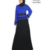 MyBatua Multicolor Polyester Arabian Dailywear Islamic Muslim Long Abaya With Hijab