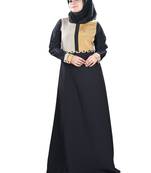 MyBatua Multicolor Poly Crepe Arabian Dailywear Islamic Muslim Long Abaya With Hijab
