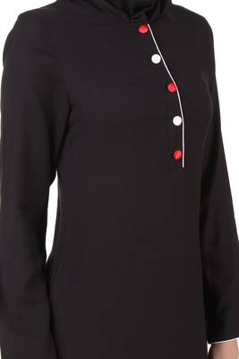 MyBatua Black Rayon Arabian Dailywear Islamic Muslim Long Abaya With Hijab 3