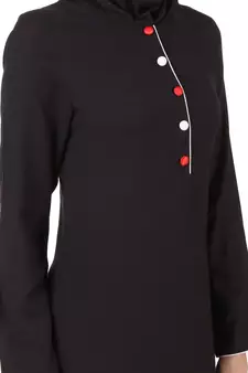 MyBatua Black Rayon Arabian Dailywear Islamic Muslim Long Abaya With Hijab