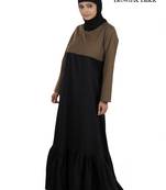 MyBatua Multicolor Cotton Arabian Dailywear Islamic Muslim Long Abaya With Hijab