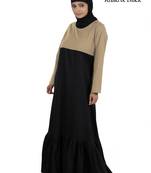 MyBatua Multicolor Cotton Arabian Dailywear Islamic Muslim Long Abaya With Hijab