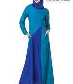MyBatua Multicolor Rayon Arabian Dailywear Islamic Muslim Long Abaya With Hijab