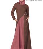 MyBatua Multicolor Rayon Arabian Dailywear Islamic Muslim Long Abaya With Hijab