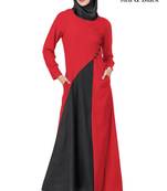 MyBatua Multicolor Rayon Arabian Dailywear Islamic Muslim Long Abaya With Hijab