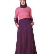 MyBatua Multicolor Rayon Arabian Dailywear Islamic Muslim Long Abaya With Hijab