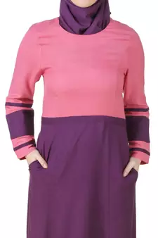 MyBatua Multicolor Rayon Arabian Dailywear Islamic Muslim Long Abaya With Hijab