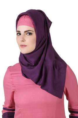 MyBatua Multicolor Rayon Arabian Dailywear Islamic Muslim Long Abaya With Hijab 4