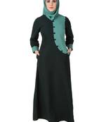 MyBatua Multicolor Polyester Arabian Dailywear Islamic Muslim Long Abaya With Hijab