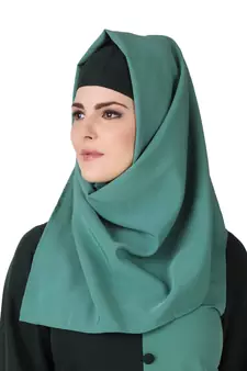 MyBatua Multicolor Polyester Arabian Dailywear Islamic Muslim Long Abaya With Hijab