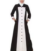 MyBatua Multicolor Polyester Arabian Dailywear Islamic Muslim Long Abaya With Hijab