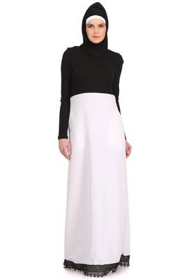 MyBatua Multicolor Polyester Arabian Dailywear Islamic Muslim Long Abaya With Hijab 1