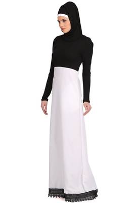 MyBatua Multicolor Polyester Arabian Dailywear Islamic Muslim Long Abaya With Hijab 2