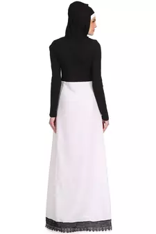 MyBatua Multicolor Polyester Arabian Dailywear Islamic Muslim Long Abaya With Hijab