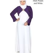 MyBatua Multicolor Polyester Arabian Dailywear Islamic Muslim Long Abaya With Hijab