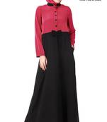 MyBatua Multicolor Polyester Arabian Dailywear Islamic Muslim Long Abaya With Hijab