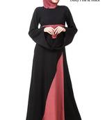 MyBatua Multicolor Polyester Arabian Dailywear Islamic Muslim Long Abaya With Hijab