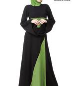 MyBatua Multicolor Polyester Arabian Dailywear Islamic Muslim Long Abaya With Hijab