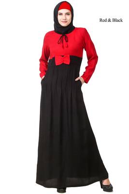 MyBatua Multicolor Rayon Arabian Dailywear Islamic Muslim Long Abaya With Hijab 1