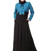 MyBatua Multicolor Rayon Arabian Dailywear Islamic Muslim Long Abaya With Hijab