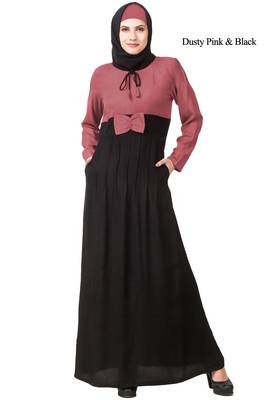 MyBatua Multicolor Rayon Arabian Dailywear Islamic Muslim Long Abaya With Hijab 1