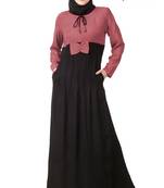 MyBatua Multicolor Rayon Arabian Dailywear Islamic Muslim Long Abaya With Hijab
