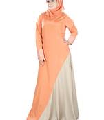 MyBatua Multicolor Polyester Arabian Dailywear Islamic Muslim Long Abaya With Hijab