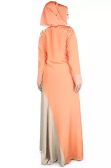 MyBatua Multicolor Polyester Arabian Dailywear Islamic Muslim Long Abaya With Hijab