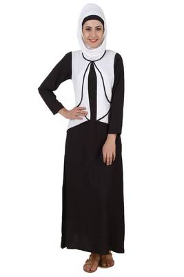MyBatua Multicolor Viscose Arabian Dailywear Islamic Muslim Long Abaya With Hijab 1