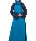 MyBatua Multicolor Rayon Arabian Dailywear Islamic Muslim Long Abaya With Hijab