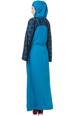 MyBatua Multicolor Rayon Arabian Dailywear Islamic Muslim Long Abaya With Hijab 2