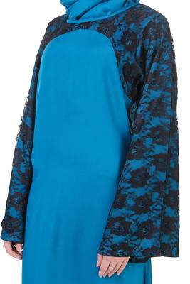 MyBatua Multicolor Rayon Arabian Dailywear Islamic Muslim Long Abaya With Hijab 3