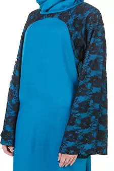 MyBatua Multicolor Rayon Arabian Dailywear Islamic Muslim Long Abaya With Hijab