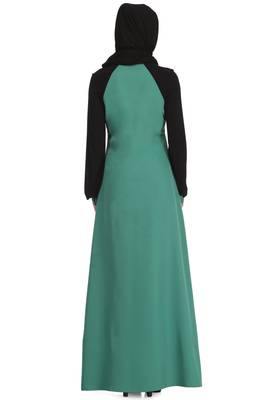 MyBatua Multicolor Polyester Arabian Dailywear Islamic Muslim Long Abaya With Hijab 2