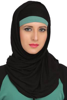 MyBatua Multicolor Polyester Arabian Dailywear Islamic Muslim Long Abaya With Hijab 3