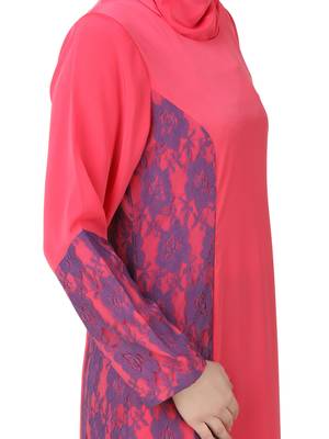 MyBatua Multicolor Polyester Arabian Dailywear Islamic Muslim Long Abaya With Hijab 3