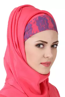 MyBatua Multicolor Polyester Arabian Dailywear Islamic Muslim Long Abaya With Hijab