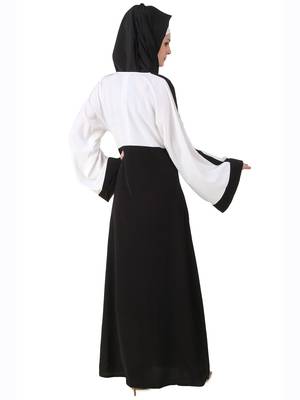 MyBatua Multicolor Polyester Arabian Dailywear Islamic Muslim Long Abaya With Hijab 2