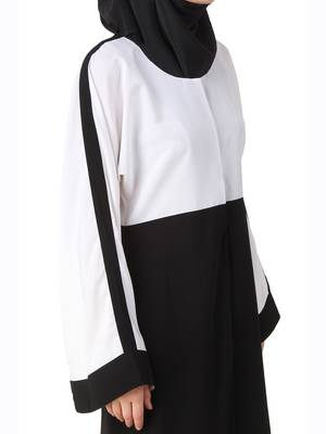 MyBatua Multicolor Polyester Arabian Dailywear Islamic Muslim Long Abaya With Hijab 3