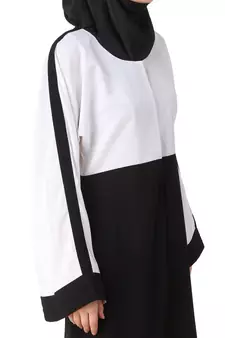 MyBatua Multicolor Polyester Arabian Dailywear Islamic Muslim Long Abaya With Hijab