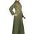 MyBatua Green Polyester Arabian Dailywear Islamic Muslim Long Abaya With Hijab