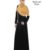 MyBatua Multicolor Viscose Arabian Dailywear Islamic Muslim Long Abaya With Hijab