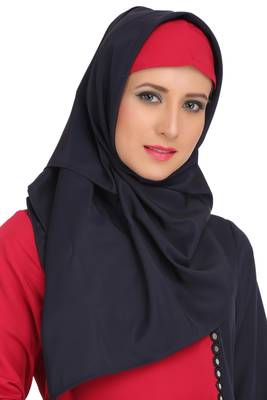 MyBatua Multicolor Polyester Arabian Dailywear Islamic Muslim Long Abaya With Hijab 3
