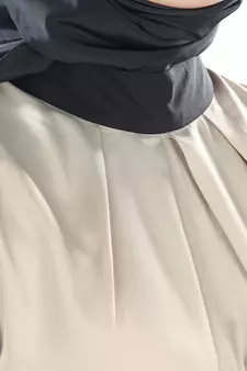 MyBatua Multicolor Polyster Arabian Dailywear Islamic Muslim Long Abaya With Hijab